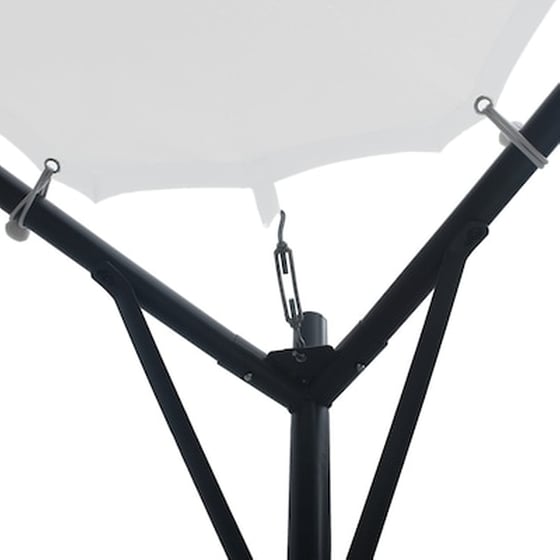 Κιόσκι Vidaxl Ατσάλι 3x3x2.6m - Λευκό image 3