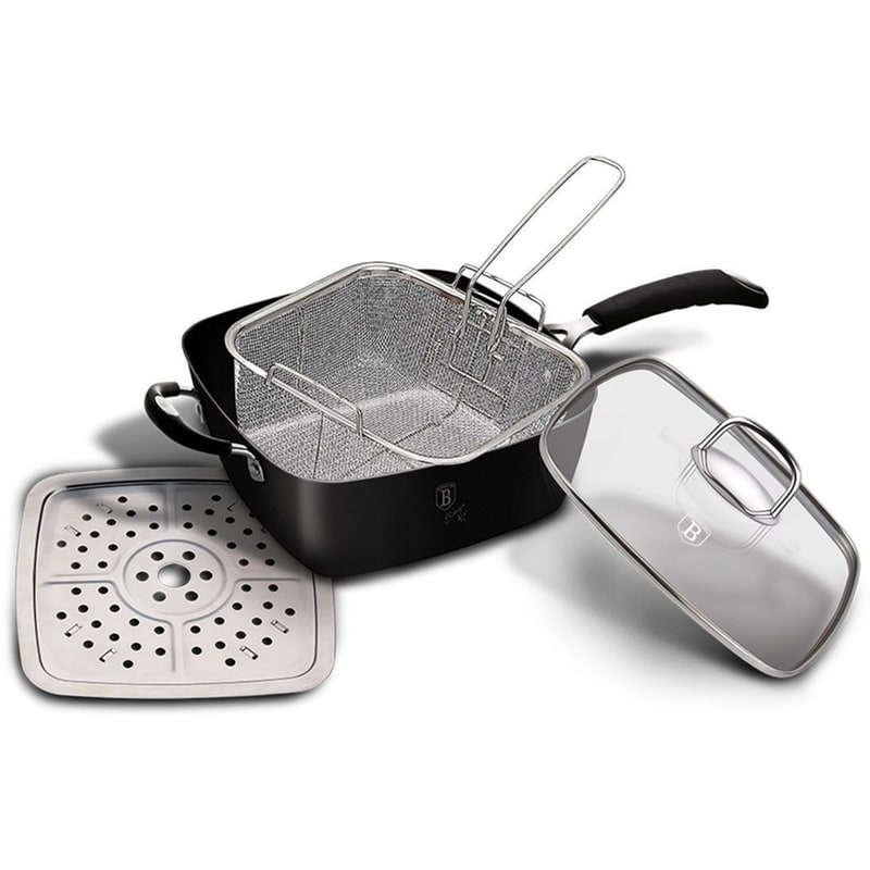 Σετ Αντικολλητικό Τηγάνι BERLINGER HAUS BH-6554 4 τμχ Μαύρο BERLINGER HAUS