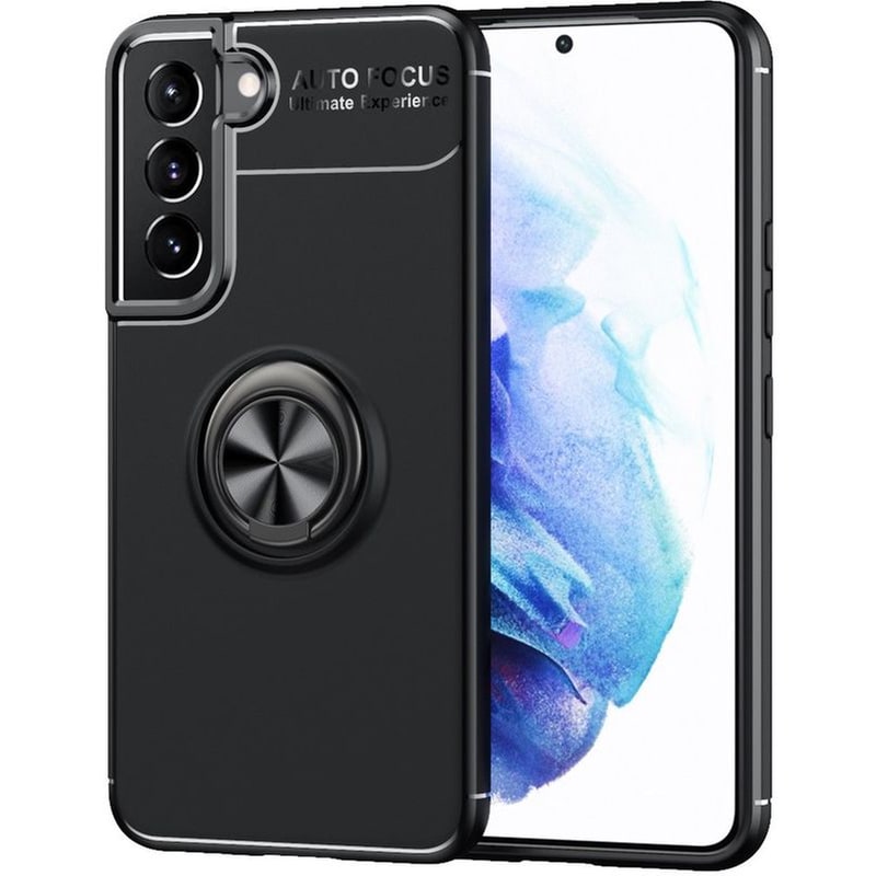 Θήκη Samsung Galaxy S22 5G - Ancus Autofocus Shock Proof με Ring Holder - Μαύρο
