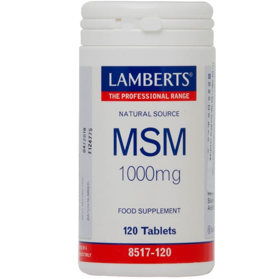 Ειδικό Συμπλήρωμα Διατροφής Lamberts Msm 1000mg - 120 ταμπλέτες image 0