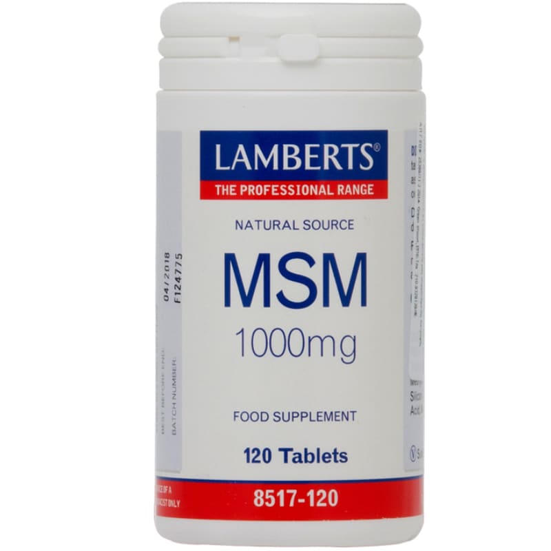 Ειδικό Συμπλήρωμα Διατροφής Lamberts Msm 1000mg - 120 ταμπλέτες