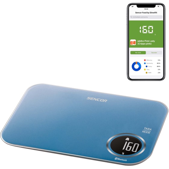 SENCOR SKS 7072BL 1gr/5kg Μπλε Ψηφιακή Ζυγαριά Κουζίνας image 3