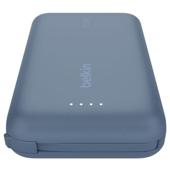 Powerbank Belkin BoostCharge 10.000mAh με Ενσωματωμένο Καλώδιο - Blue image 2