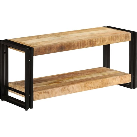 Έπιπλο Τηλεόρασης VidaXL από Ξύλο 90x30x40cm - Καφέ/Μαύρο image 10