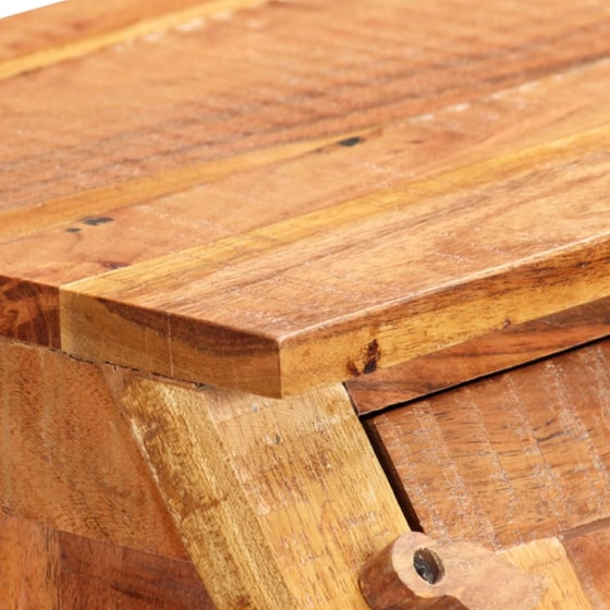 Γραφείο με Συρτάρια VidaXL από Μασίφ Ξύλο Ακακίας 90x40cm - Φυσικό image 6