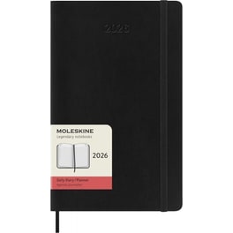Ημερολόγιο Ημερήσιο Moleskine 2026 12Μ Large Black Soft