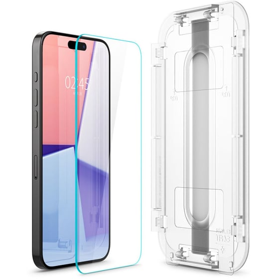 Προστατευτικό οθόνης Apple iPhone 15 Pro - Spigen Glas.tR EZ Fit HD 0.2mm 9H image 3