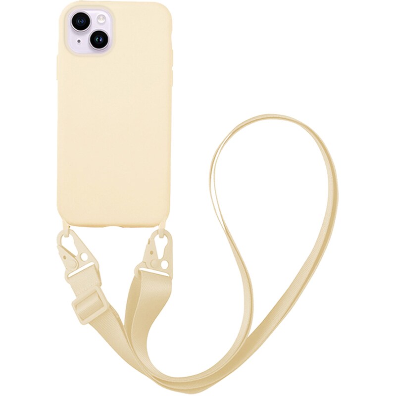 Θήκη Apple iPhone 14 - My Colors CarryHang Strap - Μπεζ