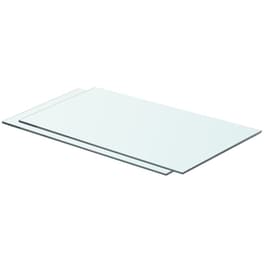 Ράφια Τοίχου VidaXL Πάνελ από Γυαλί 60x30 cm 2 Τμχ - Διάφανο