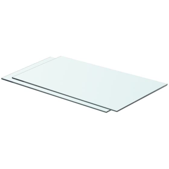 Ράφια Τοίχου VidaXL Πάνελ από Γυαλί 60x30 cm 2 Τμχ - Διάφανο image 0