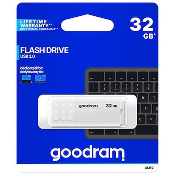 GoodRAM UME2 32GB USB 2.0 Stick Λευκό image 0