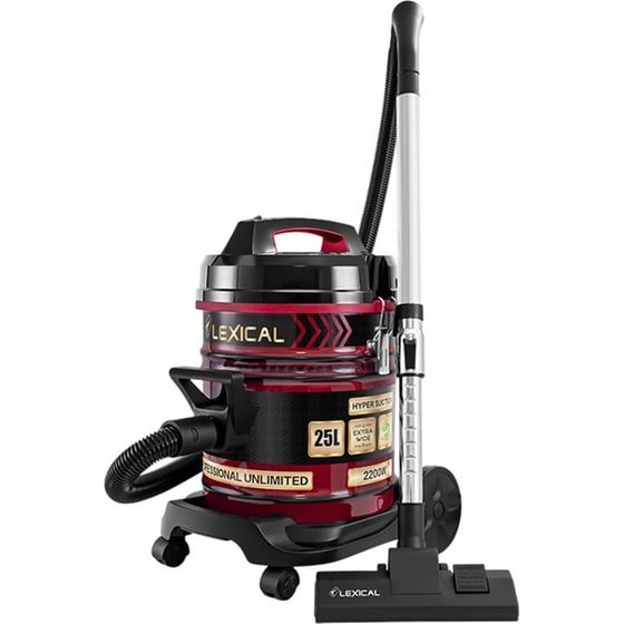 LEXICAL LVC-4002-4 2200 W με Κάδο 25 L Μαύρη/Κόκκινο Ηλεκτρική Σκούπα image 0