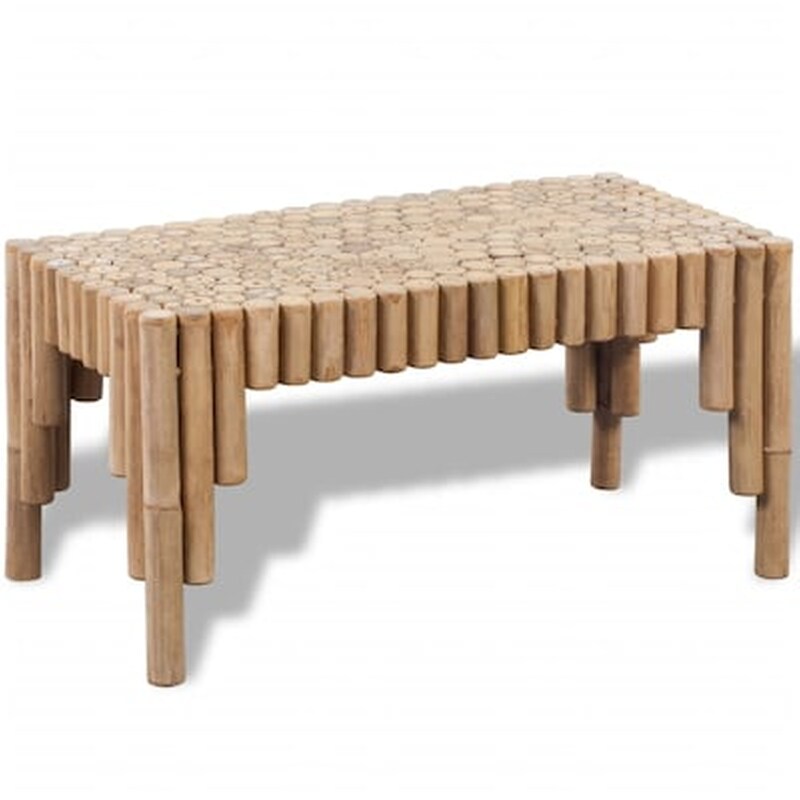 Τραπεζάκι Σαλονιού VidaXL από Μπαμπού 70x35x35cm - Καφέ VIDAXL