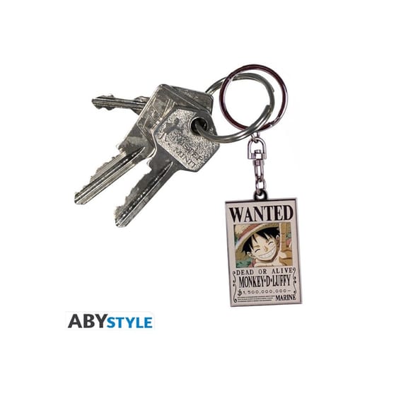Μπρελόκ Abysse Corp One Piece Wanted Luffy image 1