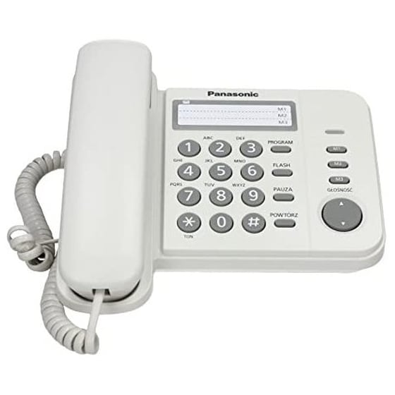 Ενσύρματο Τηλέφωνο Panasonic KX-TS520EXW - Λευκό image 1