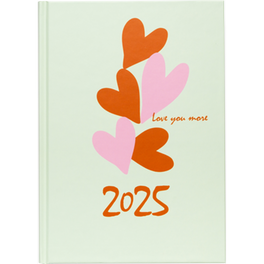Ημερολόγιο Ημερήσιο Coolbee 2025 Hearts Bouquet 17x24cm