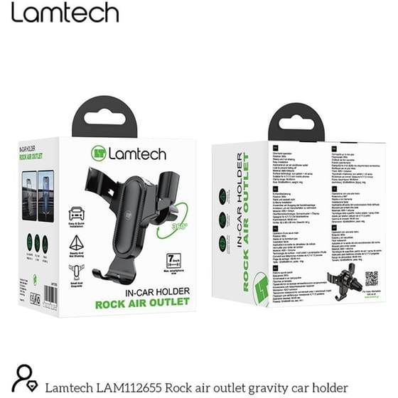 Βάση Στήριξης Αυτοκινήτου LAM112655Lamtech Με Θήκη  - Μαύρο image 3