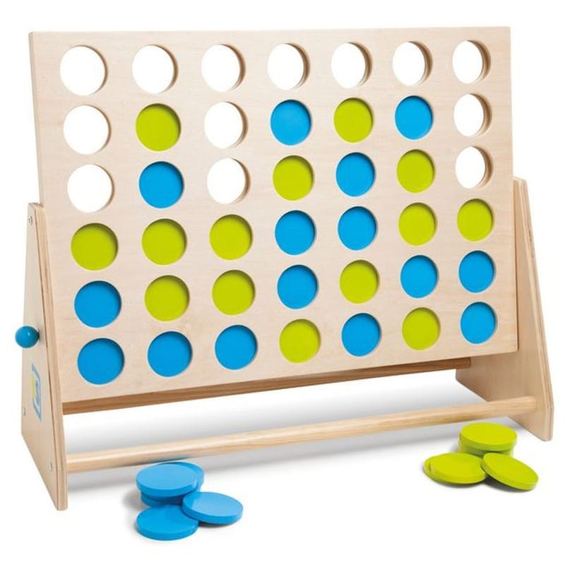 BS TOYS Ξύλινο Επιτραπέζιο Παιχνίδι BS Toys 4 Στη Σειρά
