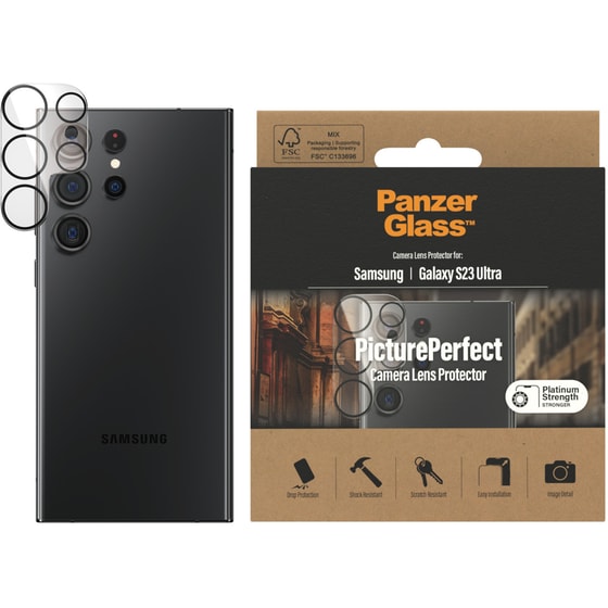 Προστατευτικό κάμερων Samsung Galaxy S23 Ultra - PanzerGlass Camera Lens Protector image 1