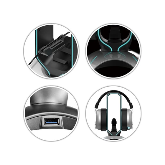 LC Power USB Hub and Headphone Holder image 2