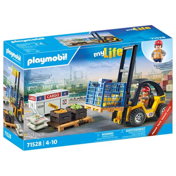 PLAYMOBIL® My Life Περονοφόρο ανυψωτικό όχημα με φορτία (71528) image 0