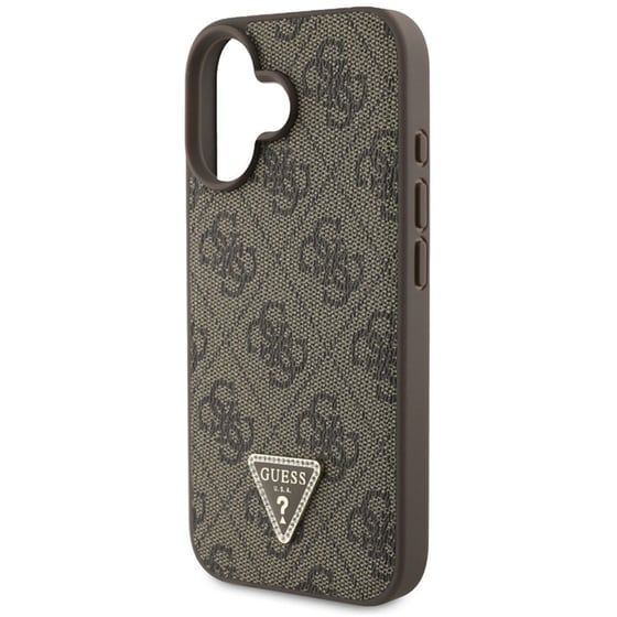 Θήκη Apple iphone 16 Pro Max - Guess 4g Triangle Strass - Καφέ image 5