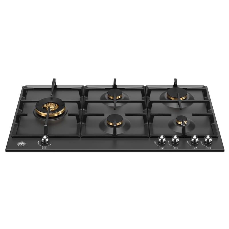 BERTAZZONI BERTAZZONI P905LHERNE 90 cm Μαύρο Εστία Αερίου Αυτόνομη