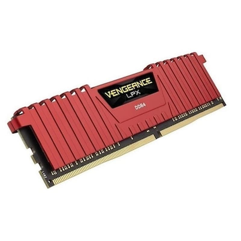 Μνήμη Ram Corsair Vengeance Lpx Red CMK8GX4M1A2400C16R DDR4 8GB 2400MHz Dimm για Desktop