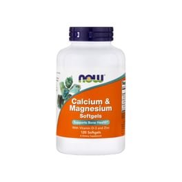 Μέταλλα Now Calcium And Magnesium With Vitamin D3 And Zinc - 120 κάψουλες