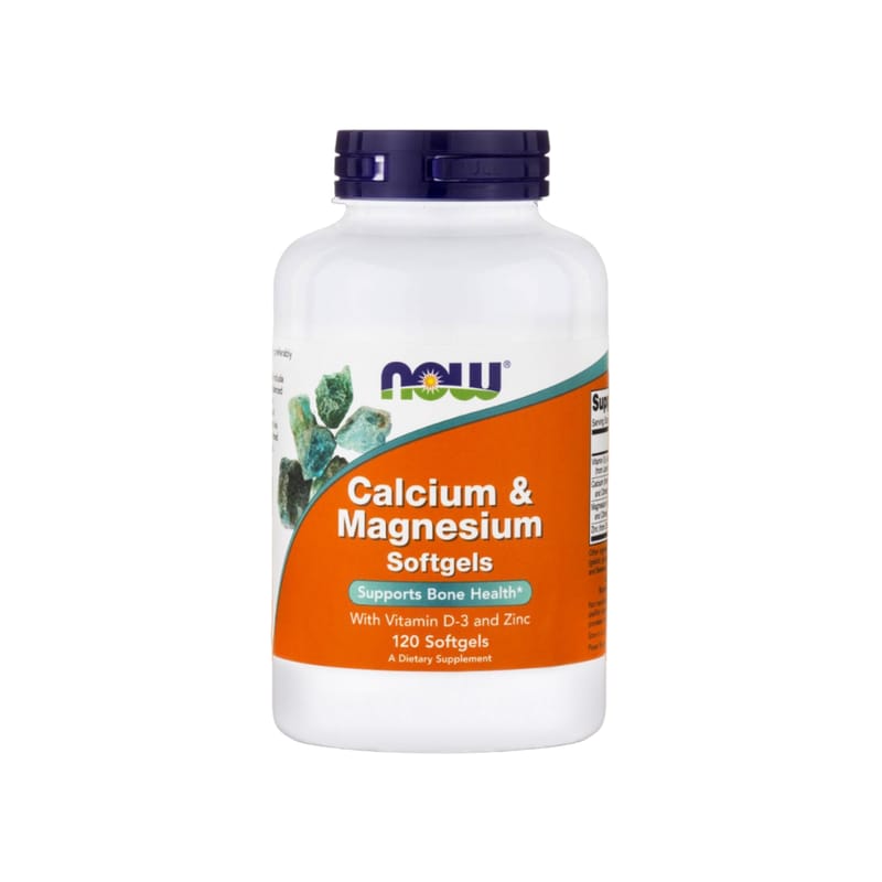 Μέταλλα Now Calcium And Magnesium With Vitamin D3 And Zinc - 120 κάψουλες