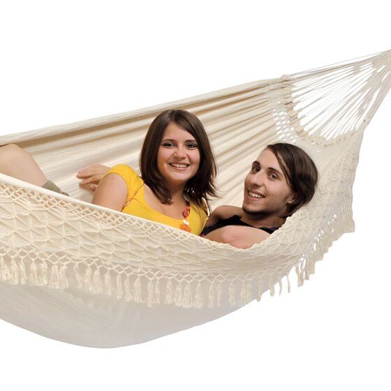 Αιώρα Αλεξίπτωτο Κρεμαστή Amazonas Rio από Ύφασμα 250x160cm - Μπεζ image 2