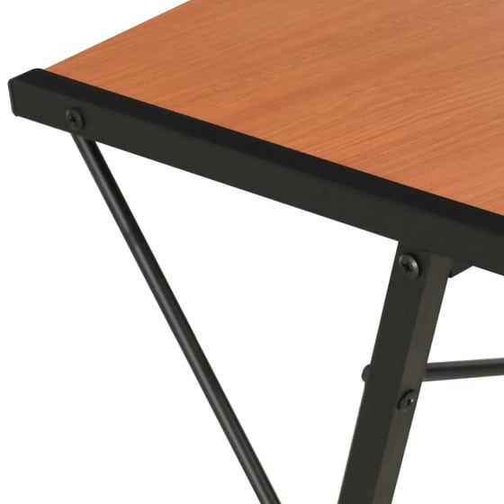 Γραφείο Βιβλιοθήκη VidaXL από Μοριοσανίδα 116x50cm - Μαύρο/Καφέ image 5