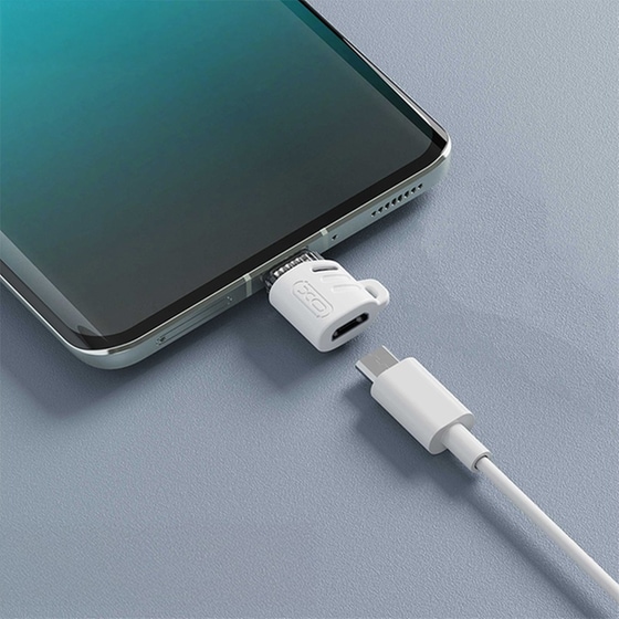 Αντάπτορας XO NB256G USB-C Female σε micro-USB Female - Λευκό image 3