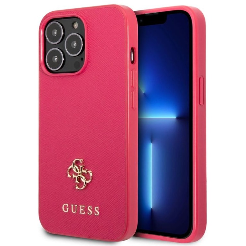 Θήκη Apple iPhone 13 Pro - Guess Small 4G Logo Collection - Φούξια GUESS