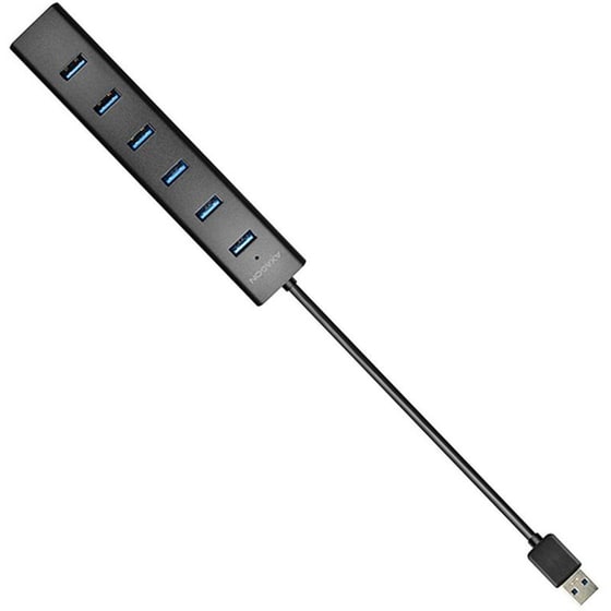 Axagon HUE-SA7BP USB Hub 7 σε 1 USB-A - Μαύρο image 4