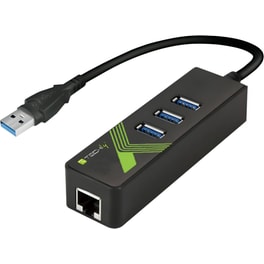 TECHly IDATA USB-ETGIGA-3U2 USB Hub 4-Port USB 3.0 συμβατό με USB-A