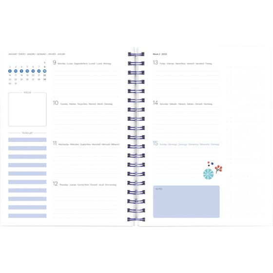 Ατζέντα Miquelrius 2023 Εβδομαδιαίο 12M A5 - Plus Walk Küoz image 4