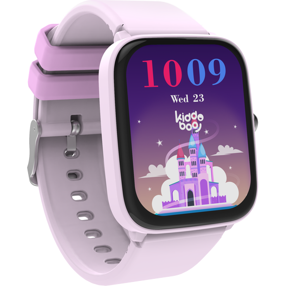 Smartwatch Kiddoboo 2.0 44mm - Lilac + Black Strap image 2