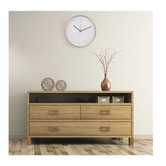 Αναλογικό Ρολόι Home Deco Factory Τοίχου 30 cm - Χάλκινο image 1