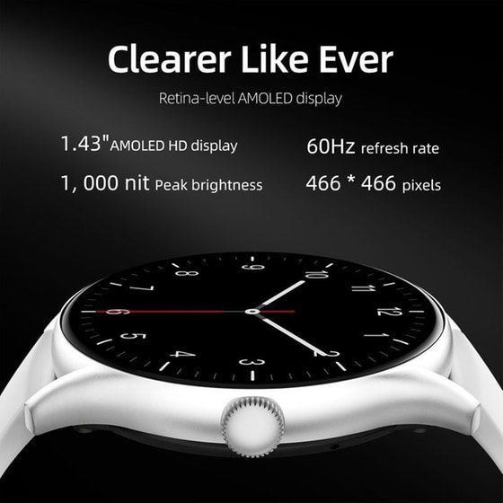 Smartwatch QCY GT S8 36.3mm - Black image 1