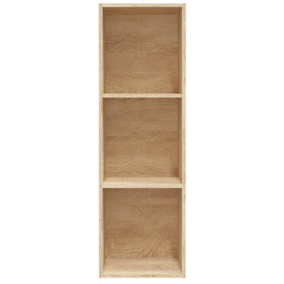 Βιβλιοθήκη VidaXL από Μοριοσανίδα 36x30x114 cm - Sonoma/ Μπεζ image 2