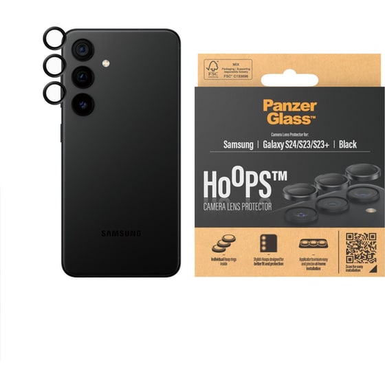 Προστατευτικό κάμερων Samsung Galaxy S24 - PanzerGlass Hoops Black Anti-Scratch image 3