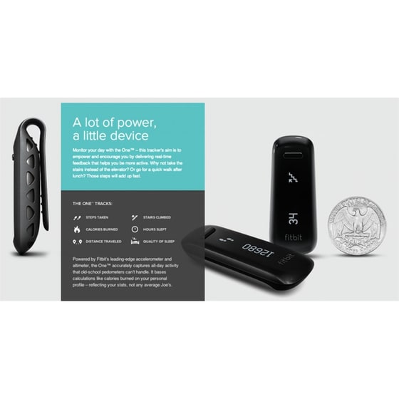 Fitbit One Wireless Activity + Sleep Tracker - Apple Gadget - Μαύρο image 3