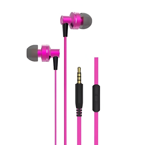 Ακουστικά Handsfree Riversong Spirit M1 3.5 mm - Ροζ image 1