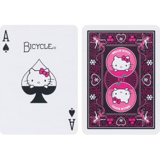 Τράπουλα Bicycle - Hello Kitty Black & Pink image 1