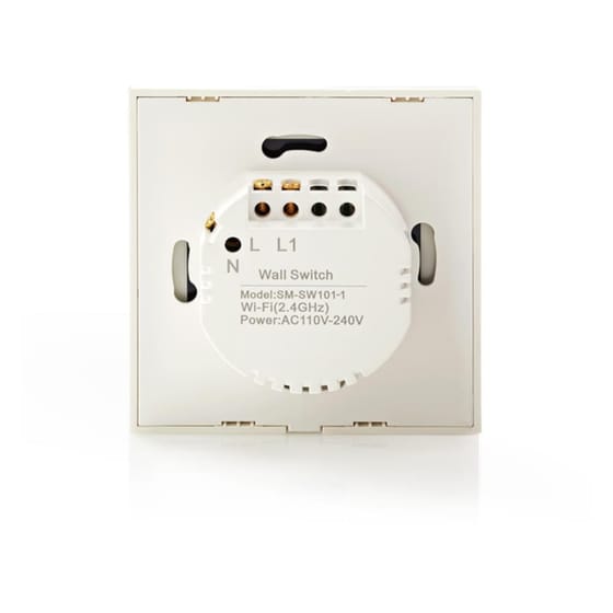 Διακόπτης Τοίχου NEDIS Wi-Fi Smart Wall Switch WIFIWS10WT image 2