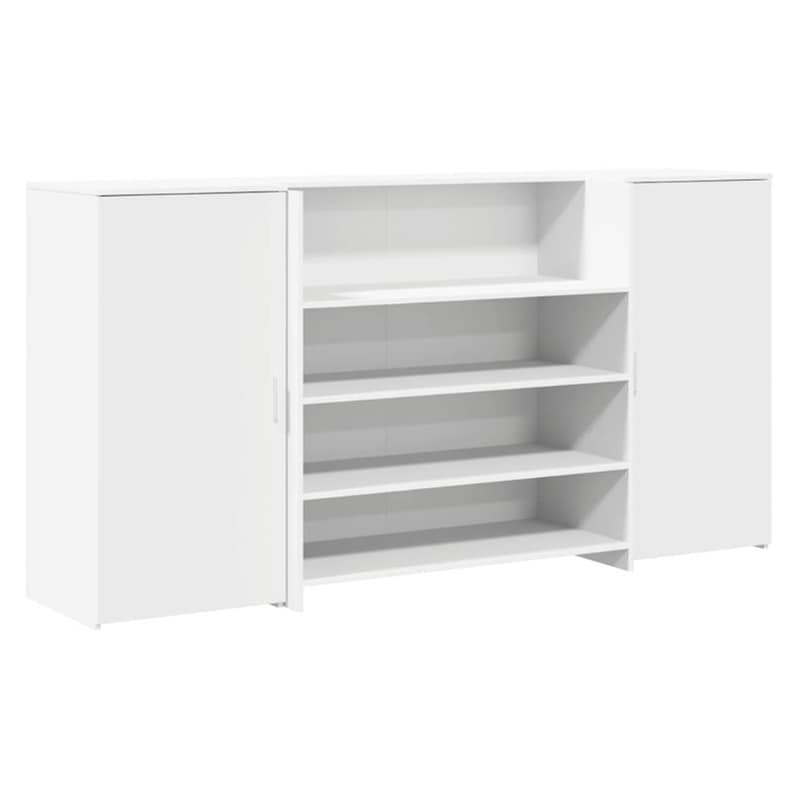 Γραφείο Υποδοχής VidaXL από Τεχνητό Ξύλο 200x50x103,5 cm - Λευκό