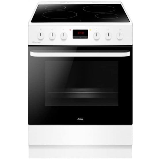 AMICA AC6122PkW 77  Lt Λευκό Ηλεκτρική Κουζίνα Κεραμική image 0
