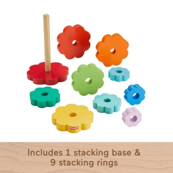 Fisher Price Wooden Ring Stacker Ξύλινη Πυραμίδα image 2