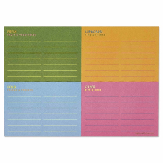 Λίστα για ψώνια 12 Εποχές σε χρωματιστές σελίδες image 0